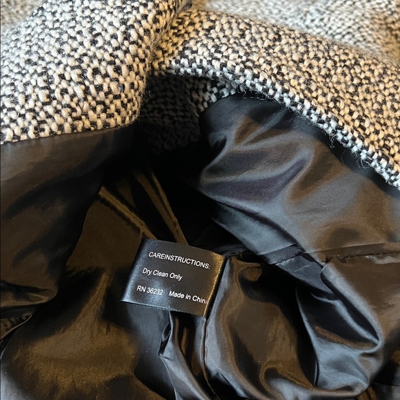 2 Piece Dressy Winter Jacket Coat Lot 1 Herringbone, 1 Plaid Print Size Medium - Picture 6 of 12